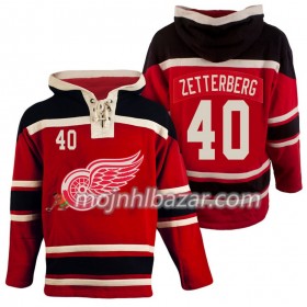 Dresovi Detroit Red Wings Henrik Zetterberg 40 Crvena Hoodie Sawyer - Muške